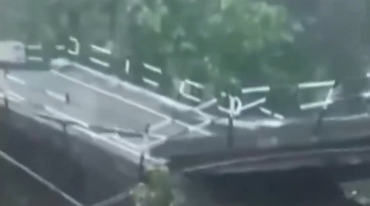 bridge collapses in Uttarakhand's Ramnagar - PTI